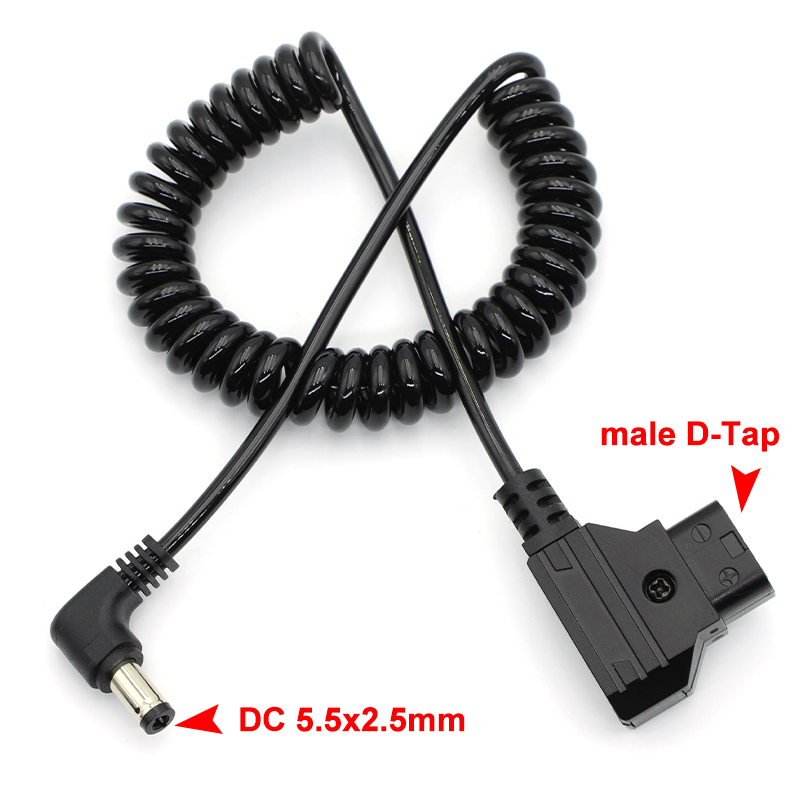 V Mount Battery - パワータップ D-Tap オス - 直角 DC