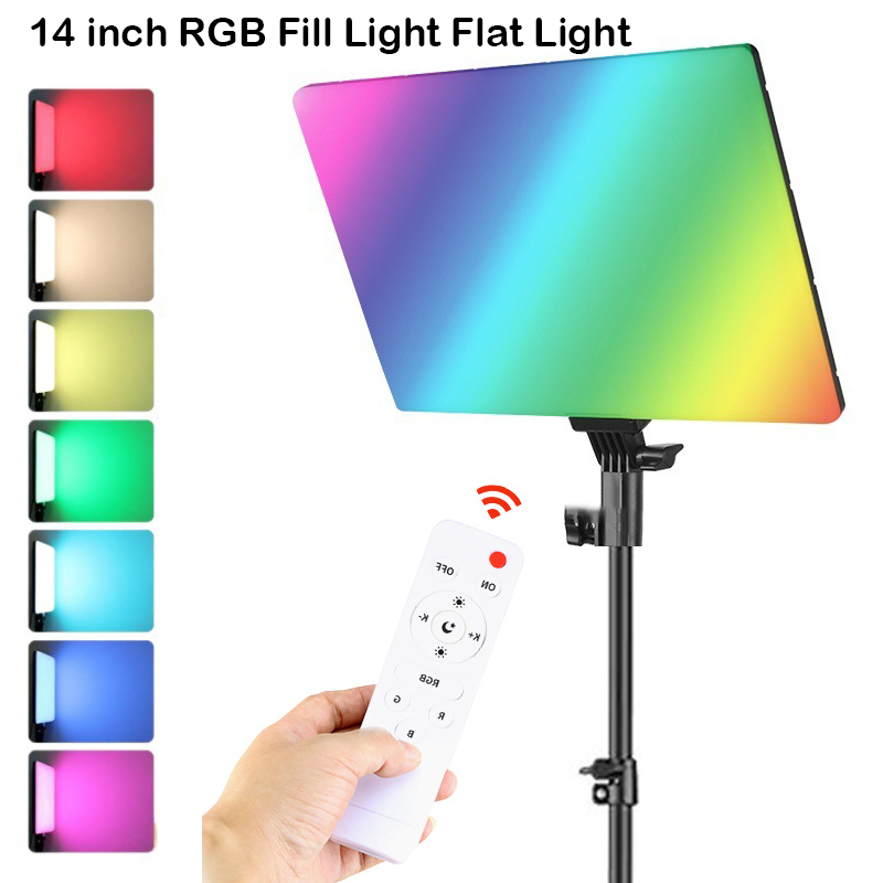 Photography Lighting Board - RGB 14 インチ LED ビデオライトリモコン写真撮影 Selfie