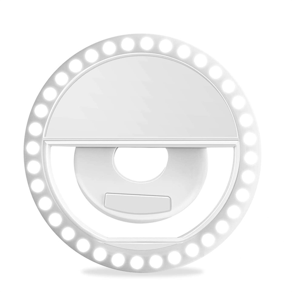 Photography Lighting Patterns - USB充電式LEDセルフィーリングライト、ポータブルフィルライト、ライブストリーミング、メイクアップ、ビデオ撮影、Vlog用ユニバーサルフォンリングランプ