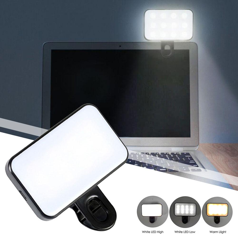 Photography Lighting With Flash - iPhone、iPad、携帯電話、ノートパソコン用ポケットLEDセルフィーライト、クリップ式フラッシュ、ビデオ撮影用リングライト、写真撮影用ランプ