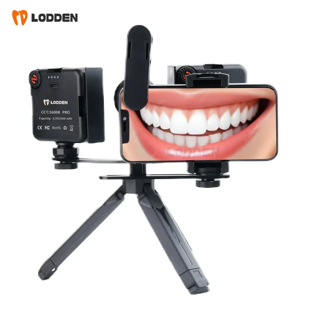 Photography Lighting With Flash - ブルートゥース付き歯科用充填ライト,写真撮影,歯科医,マクロレンズ,歯科用機器,口腔充填,LODDEN-LED