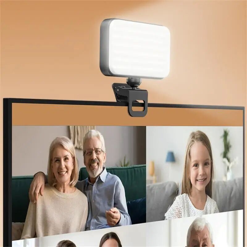 Photography Lighting With Flash - iPhone、iPad、携帯電話、ノートパソコン用ポケットLEDセルフィーライト、クリップ式フラッシュ、ビデオ撮影用リングライト、写真撮影用ランプ