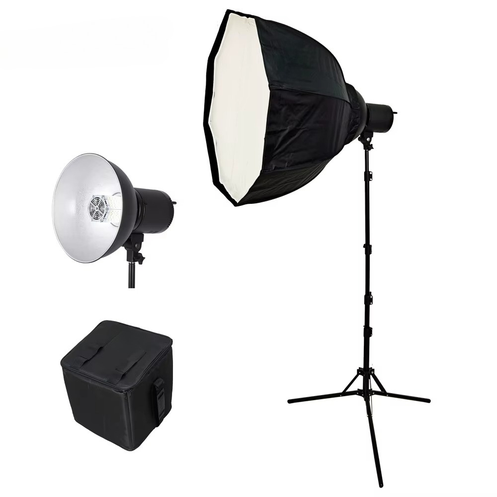 Photography Lighting Kit Portable - 150Wポータブルリングライト撮影機材キット、ソフトボックス付きビデオランプ、映画撮影、結婚式用