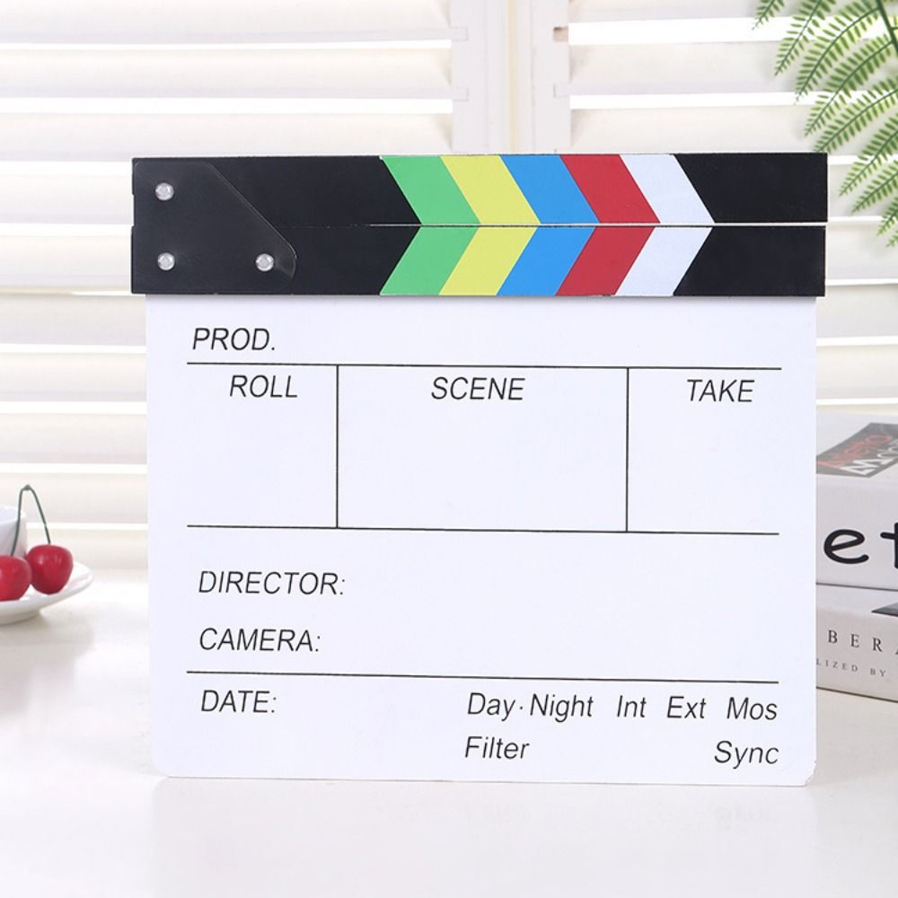 Photography Lighting Board - アクリル製監督用シーンクラッパーボード写真撮影用装飾品小道具監督用拍手ボード監督用ボードクリエイティブ
