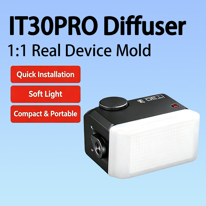 Photography Lighting Modifiers - ポータブルフラッシュディフューザーソフトカバー、Godox iT30Pro TTLフラッシュスピードライトカメラ用写真撮影用ライトモディファイアアクセサリー