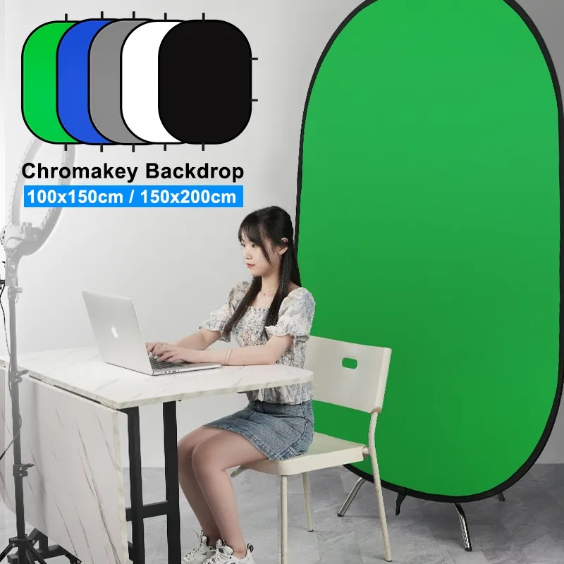 Photography Lighting Board - Selens 新しい折りたたみポータブルリフレクターブルーとグリーンスクリーン写真の背景スタジオライトリフレクター写真撮影の小道具