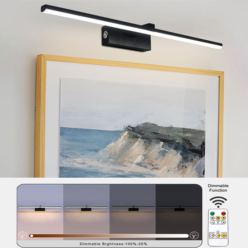 Photography Lighting Wall - 調光可能なLEDピクチャーライト 壁掛け用 5200mAh 3色温度 USB充電式バッテリー ウォールスコンス