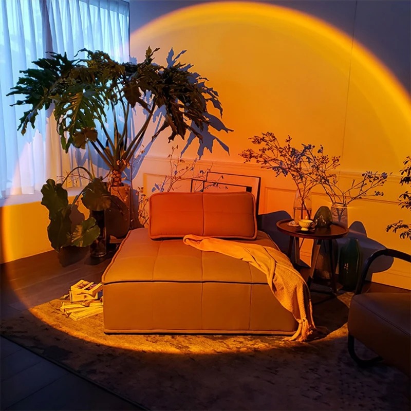 USB サンセットプロジェクションランプ虹の雰囲気ナイトライ - Photography Lighting Wall のレビューと価格