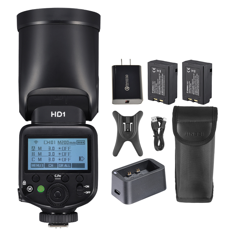 JINBEI HD-1ラウンドヘッドHSSスピードライト屋外 - Photography Lighting With Flash のレビューと価格