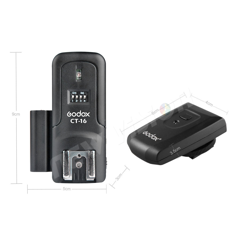 Godox-ワイヤレスラジオ送信機CT-16,フラッシュトリ - Trigger Receiver Set のレビューと価格