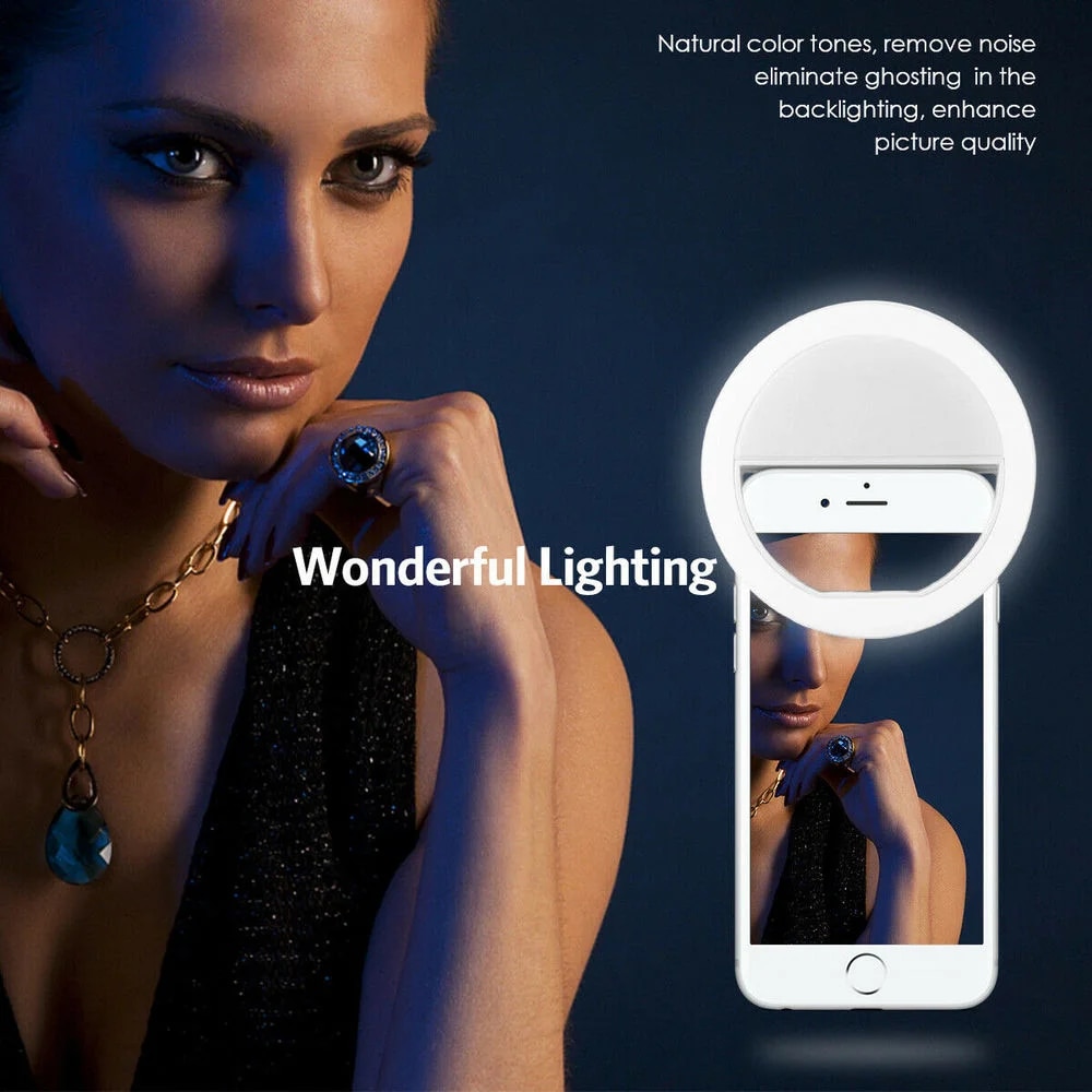 USB充電式LEDリングライト,電話クリップ,写真,ビデオ, - Photography Lighting Patterns のレビューと価格