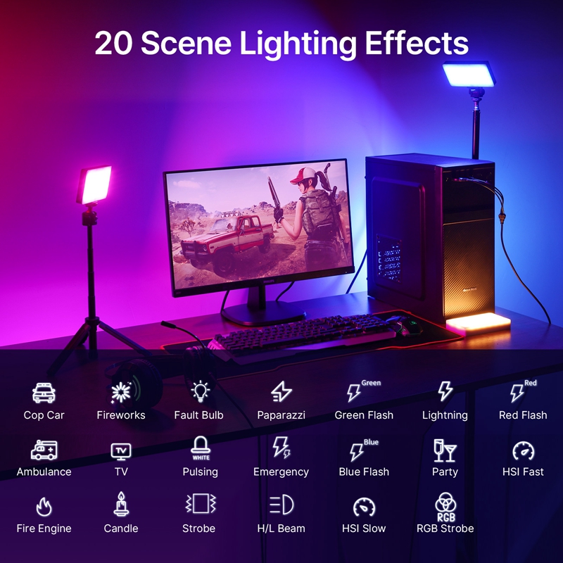 ルanzi-写真およびカメラ用のLEDビデオライトlt002 - Photography Lighting Board のレビューと価格