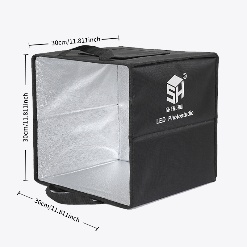 30cm撮影用卓上ライトボックス、デスクトップポータブルフォ - Photography Lighting Kit Portable のレビューと価格