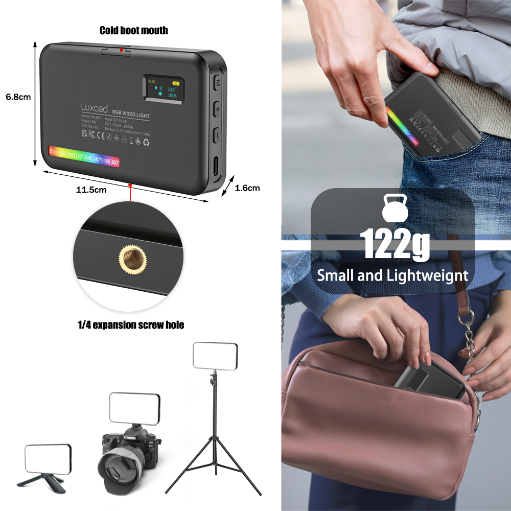 LUXCEO V10 PRO ビデオライト RGB パネルオ - Photography Lighting Board のレビューと価格