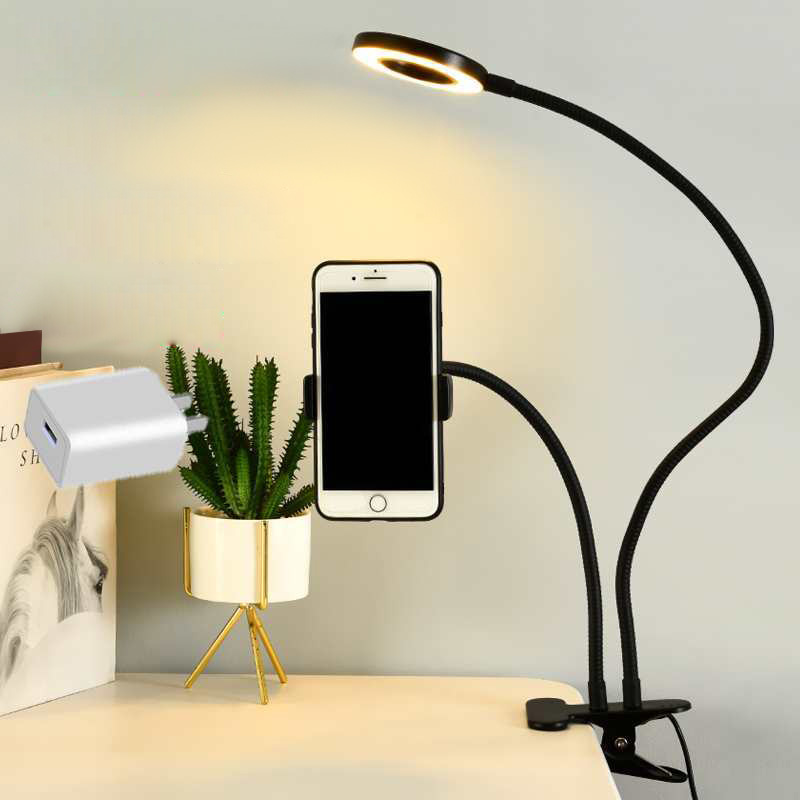 自撮りリングライト付きユニバーサルフレキシブル携帯電話ホルダ - Photography Lighting Patterns のレビューと価格