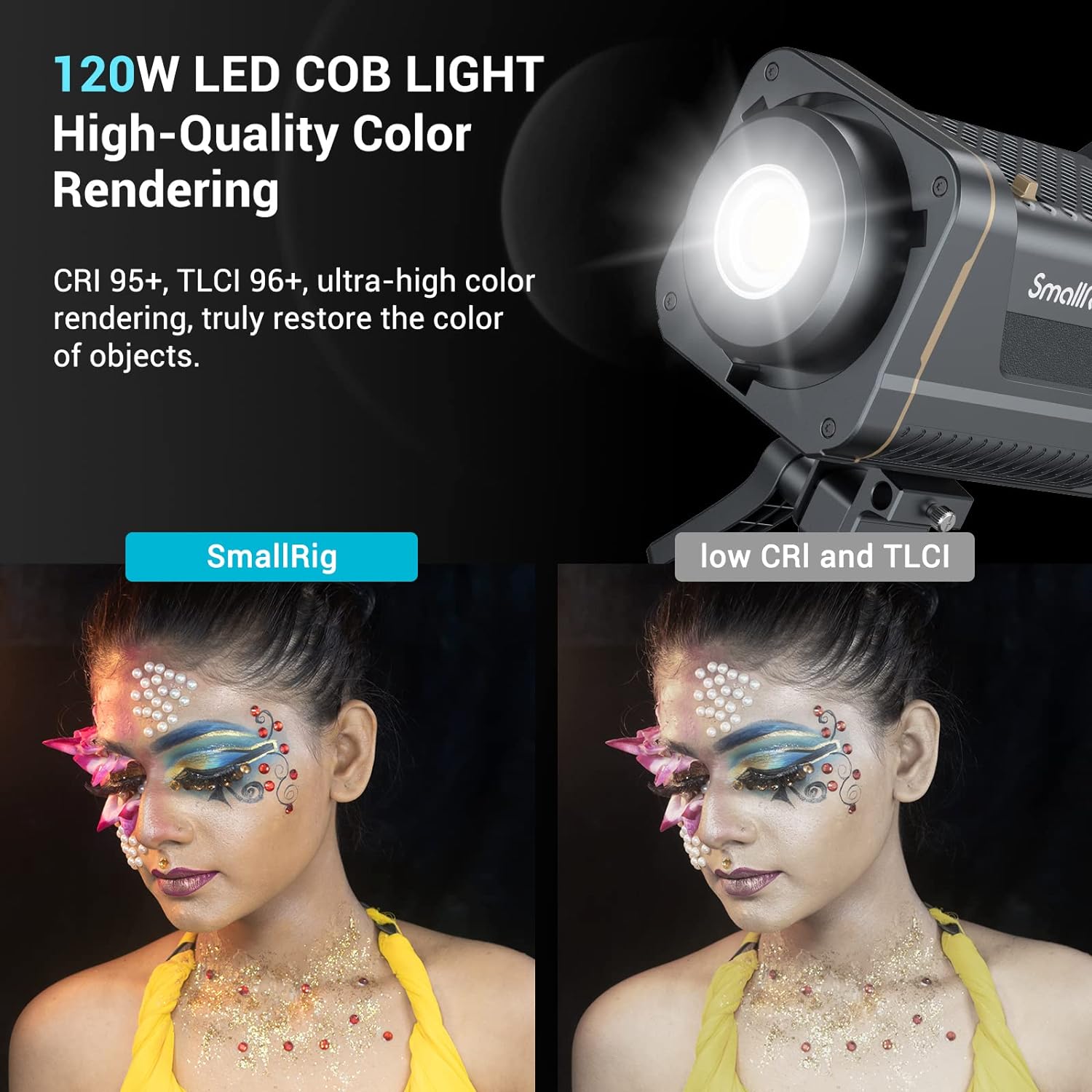 SmallRig RC 120D 120W COB LEDビ - V Mount Battery のレビューと価格
