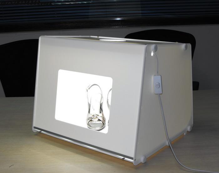 ポータブルミニフォトスタジオ撮影用ライトボックスフォトボック - Photography Lighting Kit Portable のレビューと価格