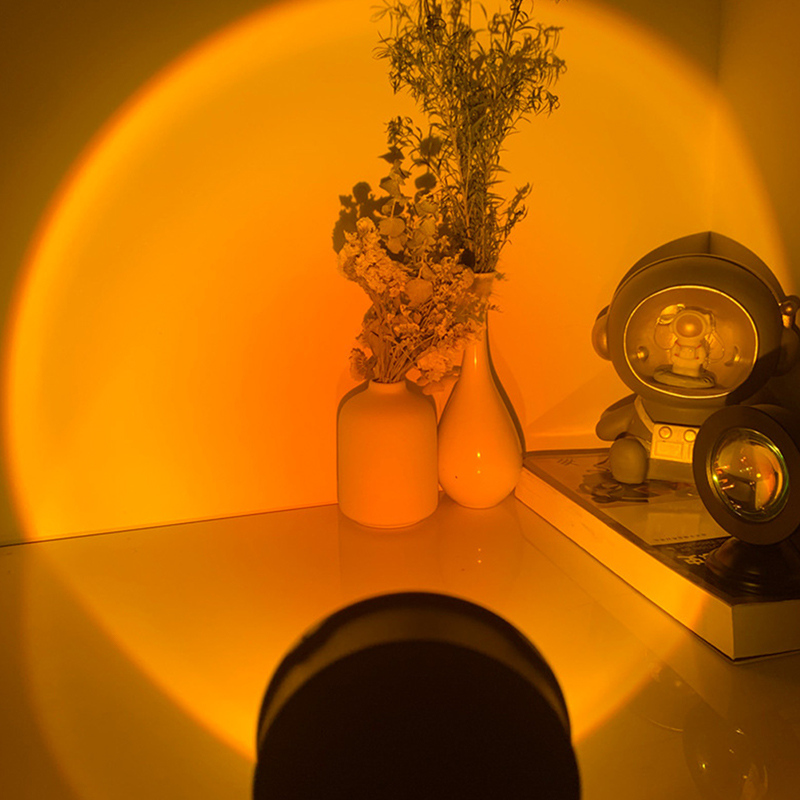 ポータブルLEDサンセットランプ,USB付きランプ,室内装飾 - Photography Lighting Wall のレビューと価格