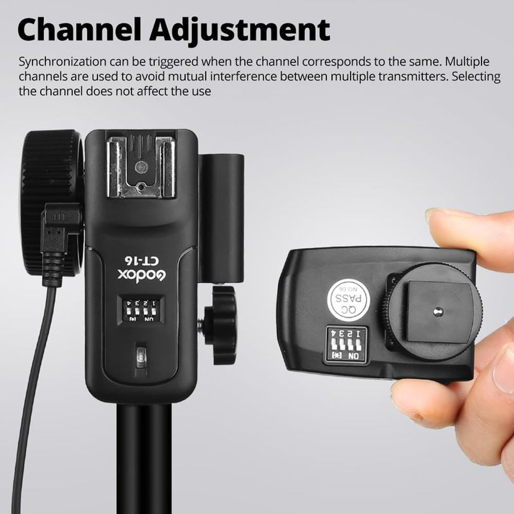 Godox CT-16 16チャンネルワイヤレスラジオフラッ - Trigger Receiver Set のレビューと価格