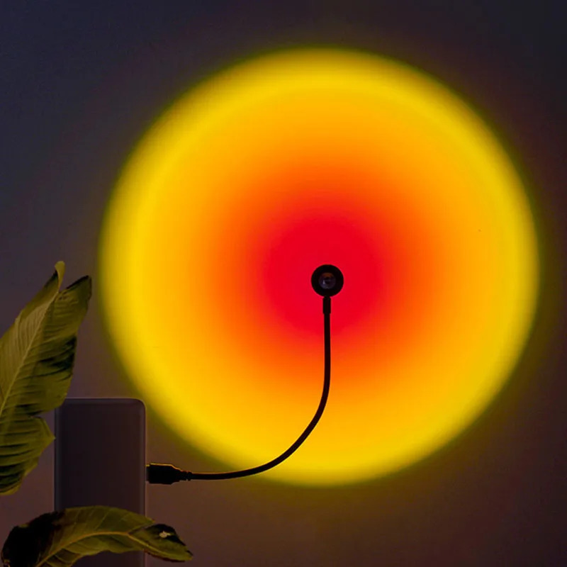 1-4 個のサンセットランプ LED レインボーネオンナイト - Photography Lighting Wall のレビューと価格