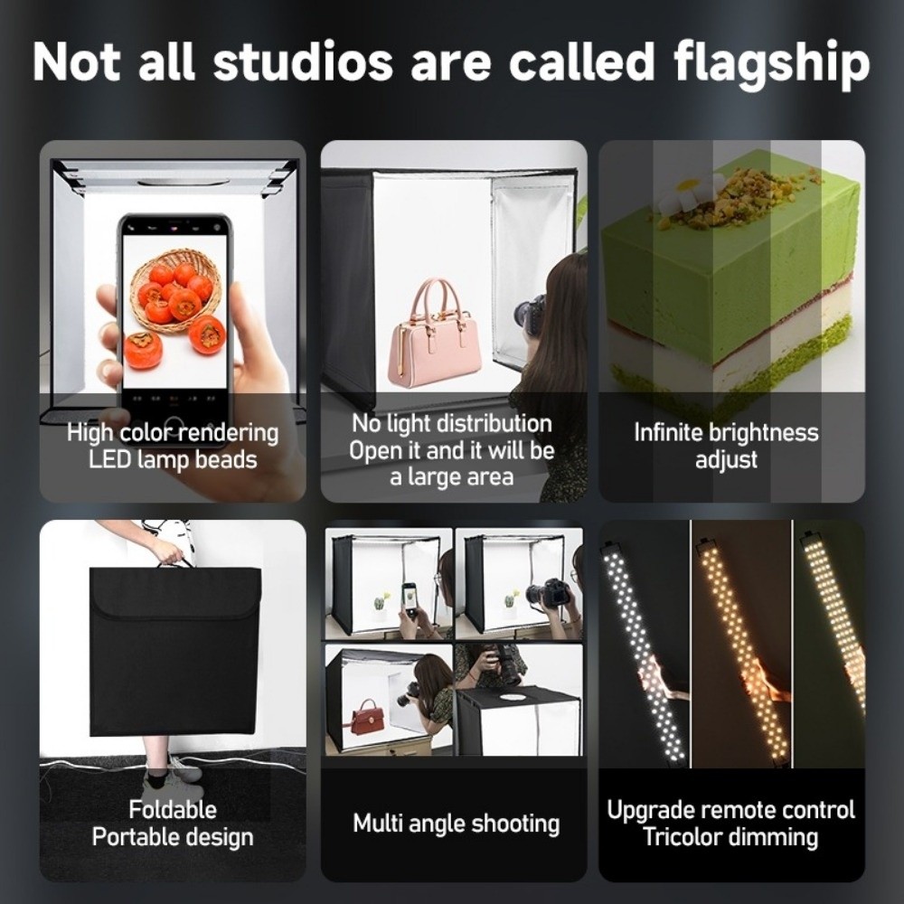 45/65cm LED ソフトライトボックス ミニ 背景付き - Photography Lighting Board のレビューと価格