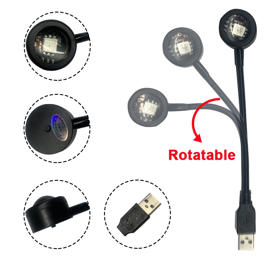 クリエイティブウォールプロジェクションデコレーションUSB  - Photography Lighting Wall のレビューと価格
