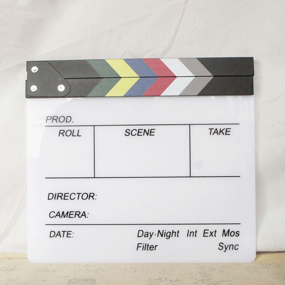 アクリル製監督用シーンクラッパーボード写真撮影用装飾品小道具 - Photography Lighting Board のレビューと価格