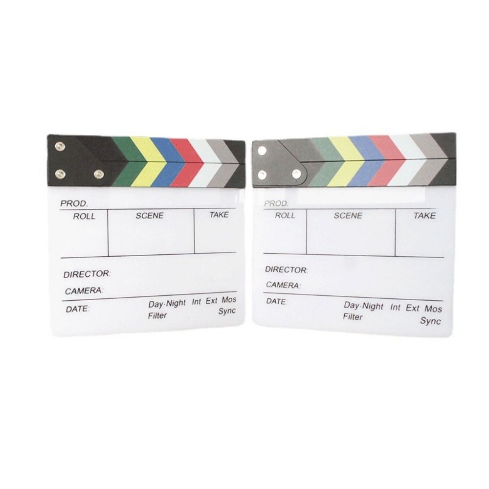 アクリル製監督用シーンクラッパーボード写真撮影用装飾品小道具 - Photography Lighting Board のレビューと価格