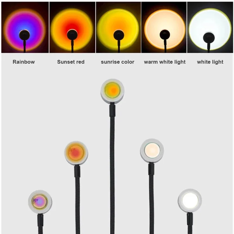 投影ランプ USB 日没虹雰囲気ナイトライト日没ライト写真撮 - Photography Lighting Wall のレビューと価格