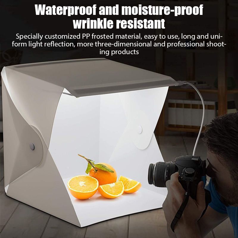 折りたたみ式ライトボックス ポータブル写真撮影用LEDフォト - Photography Lighting Kit Portable のレビューと価格