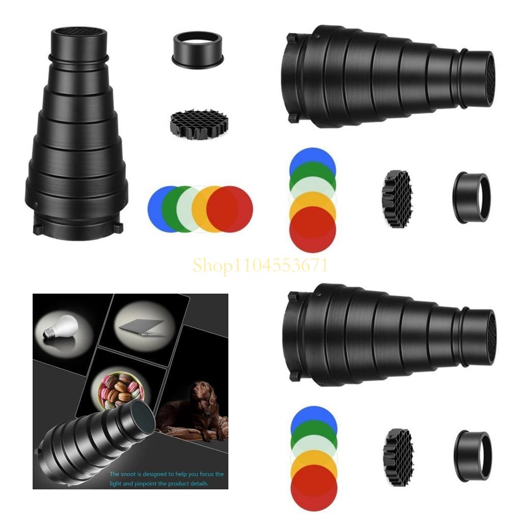 ハニカムグリッドと5ピースのカラーフィルターを備えたベストセ - Photography Lighting Modifiers のレビューと価格
