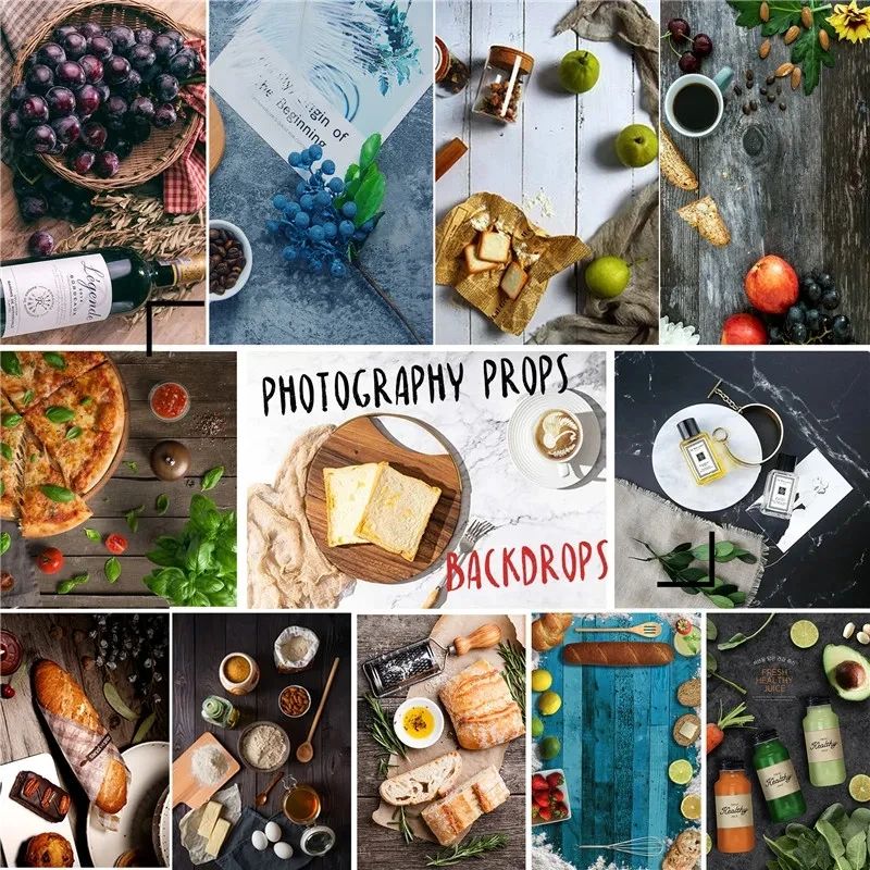 バーベキュー写真撮影用背景幕 ブラウン木製ボード ストリング - Photography Lighting Board のレビューと価格