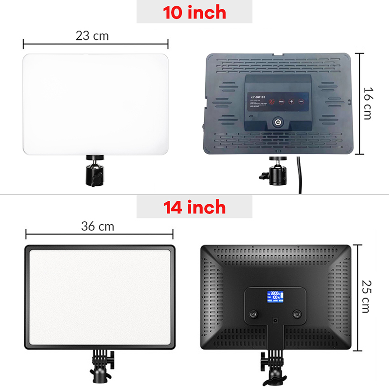 14 インチ 10 インチ LED ビデオライトパネル EU - Photography Lighting Board のレビューと価格