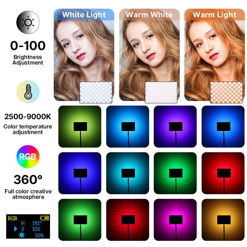 Ulanzi LT003 15W RGB Video Lig - Photography Lighting Board のレビューと価格