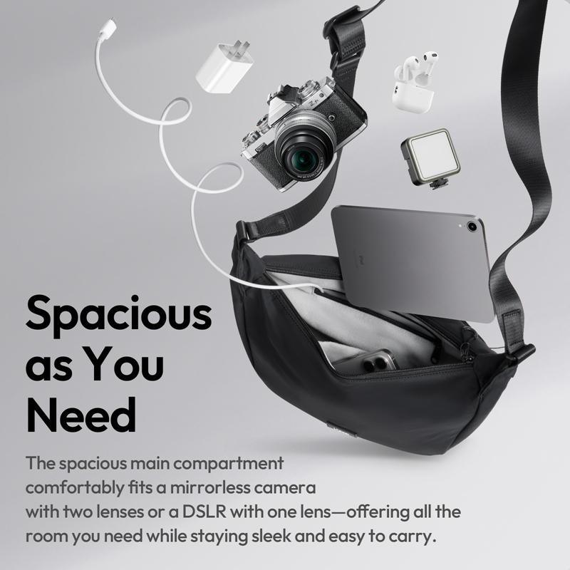 Ulanzi HMN1 ルナ スリングバッグ ホワイト/ブラ - Photography Lighting Gear のレビューと価格