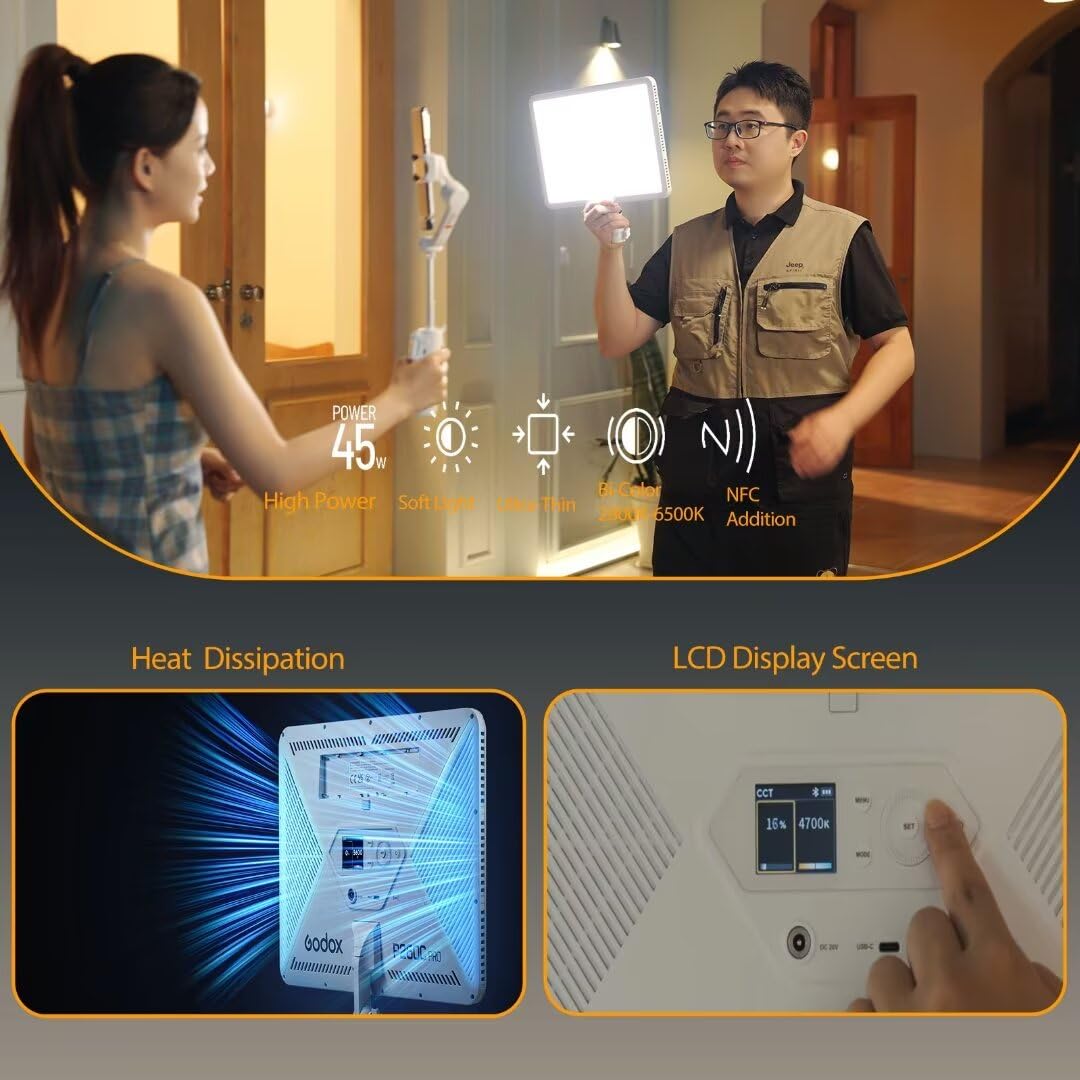 Godox P260C Pro LED ビデオライトパネル  - Photography Lighting Board のレビューと価格