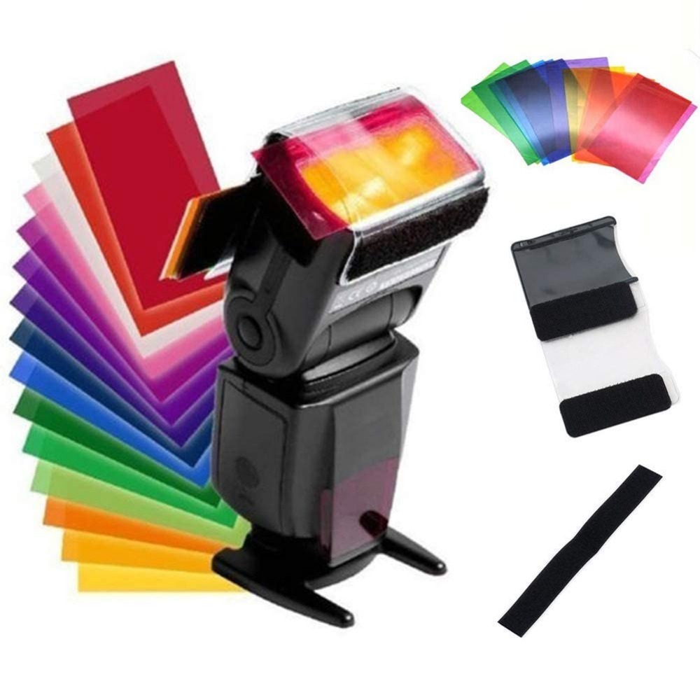 12色カメラフラッシュジェル照明フィルターキット、ユニバーサ - Photography Lighting With Flash のレビューと価格