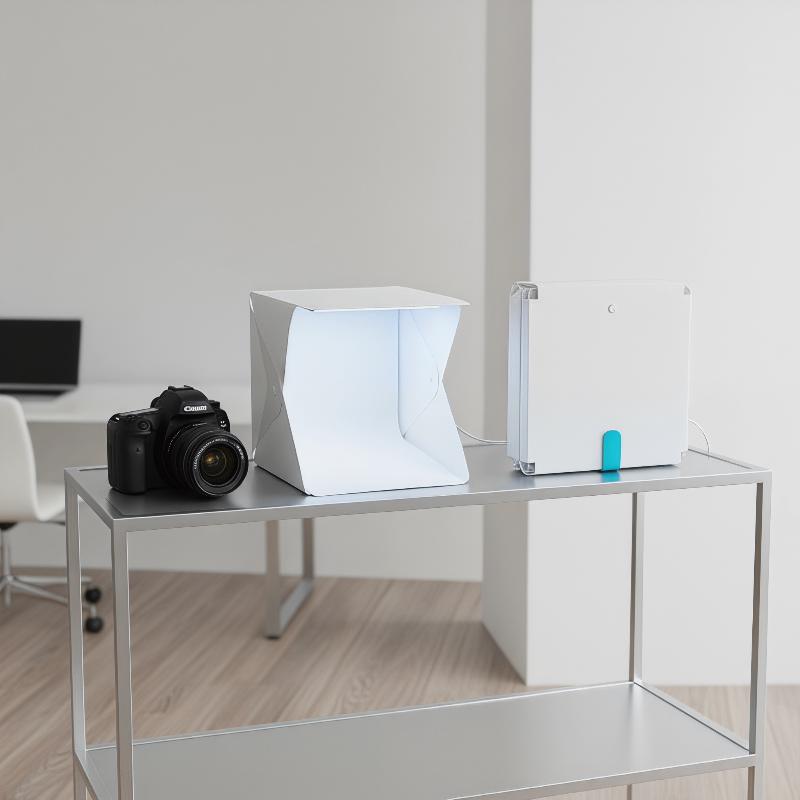 革新的な折りたたみ式LEDライトボックスで、外出先での写真撮 - Photography Lighting On The Go のレビューと価格