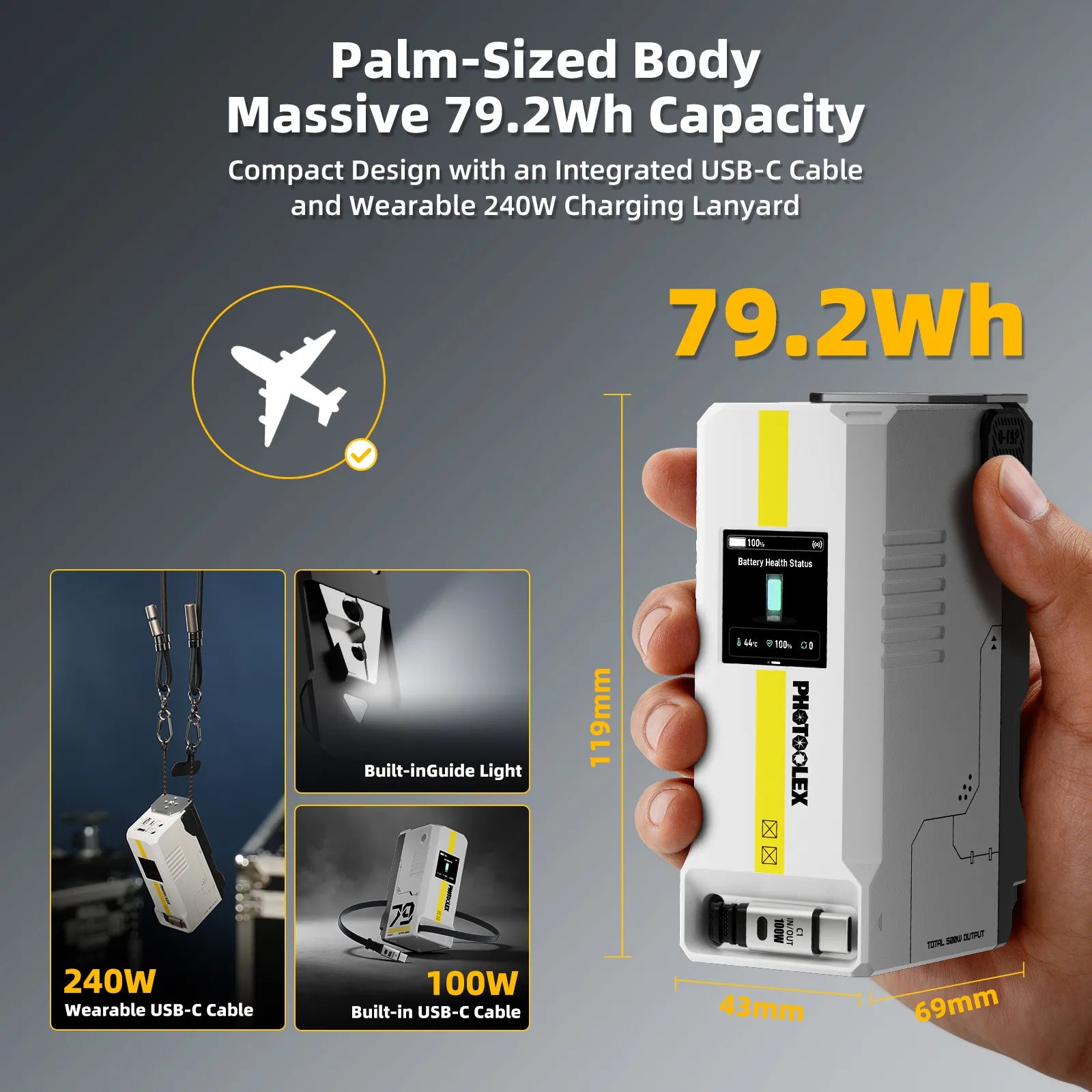 PHOTOOLEX 79Wh 5500mAh Vマウントバッ - V Mount Battery のレビューと価格