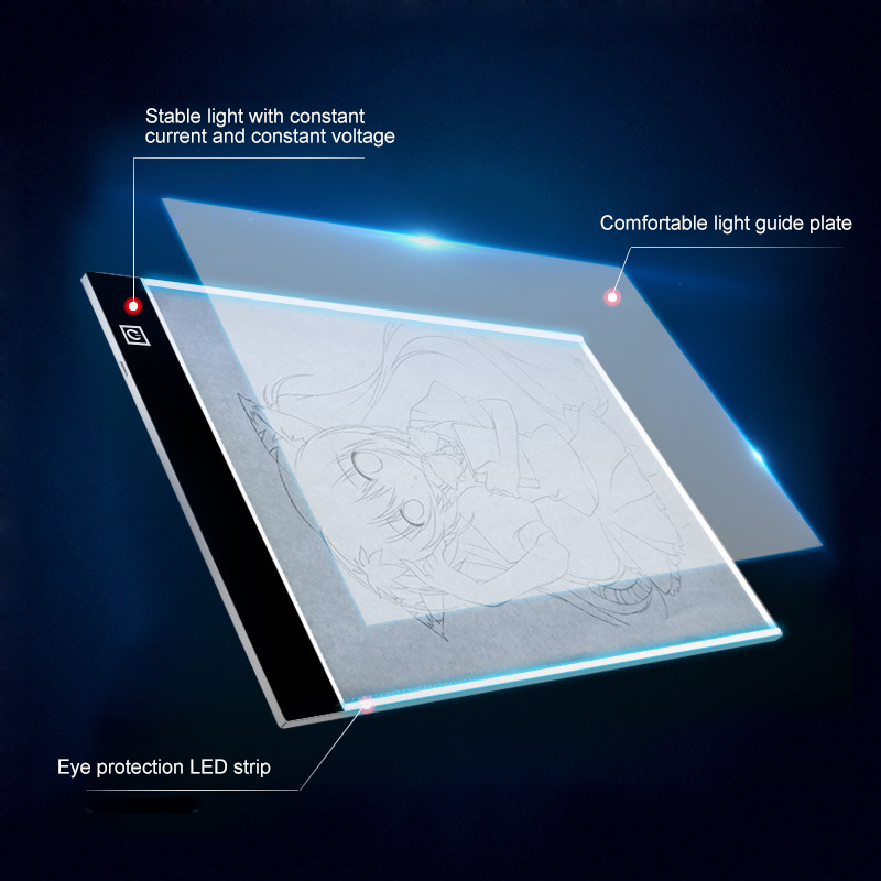 LED コピーテーブル描画ボード子供用光透過コピーテーブル明 - Photography Lighting Board のレビューと価格