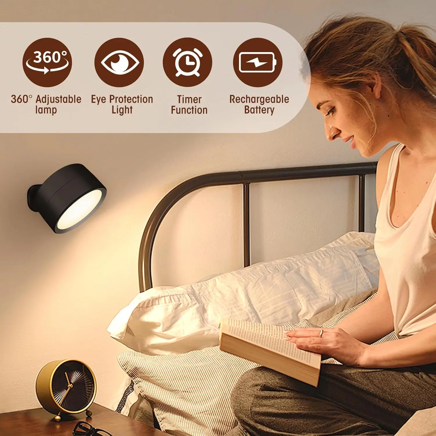 磁気LEDウォールライト ナイト調光可能 磁気ピクチャーライ - Photography Lighting Wall のレビューと価格
