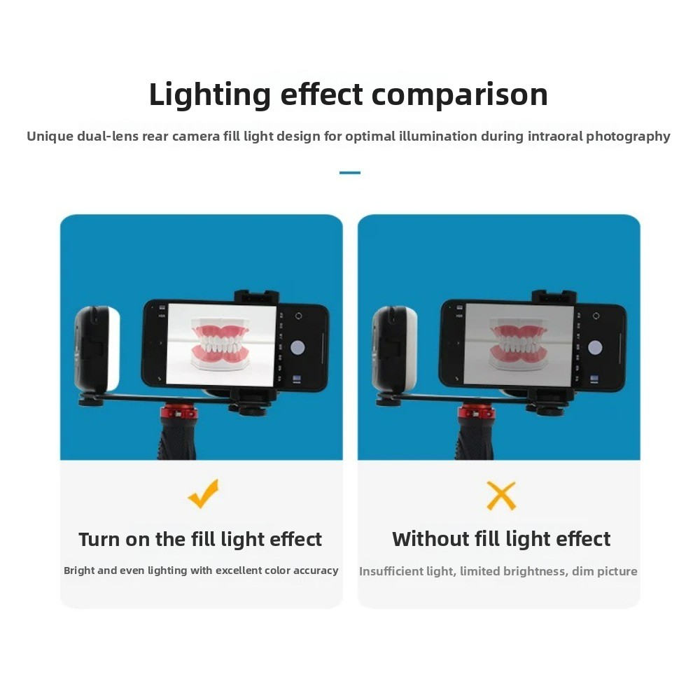 歯科用撮影ライト、スマートフォン用Bluetooth LED - Photography Lighting With Flash のレビューと価格