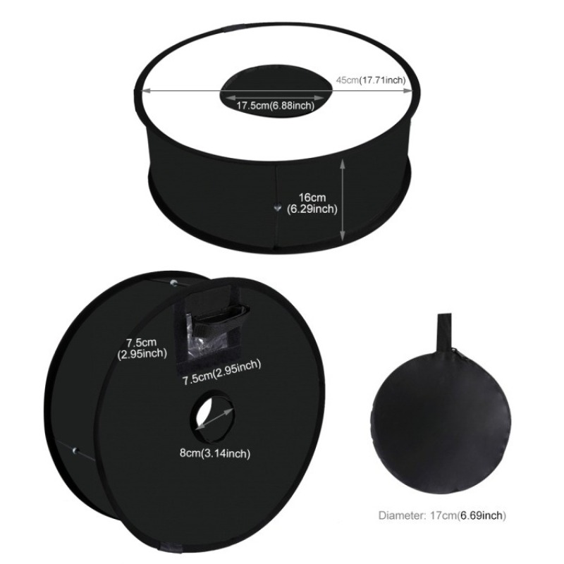 折りたたみ式45cmリングフラッシュ用ソフトクロス、Pulu - Photography Lighting Modifiers のレビューと価格