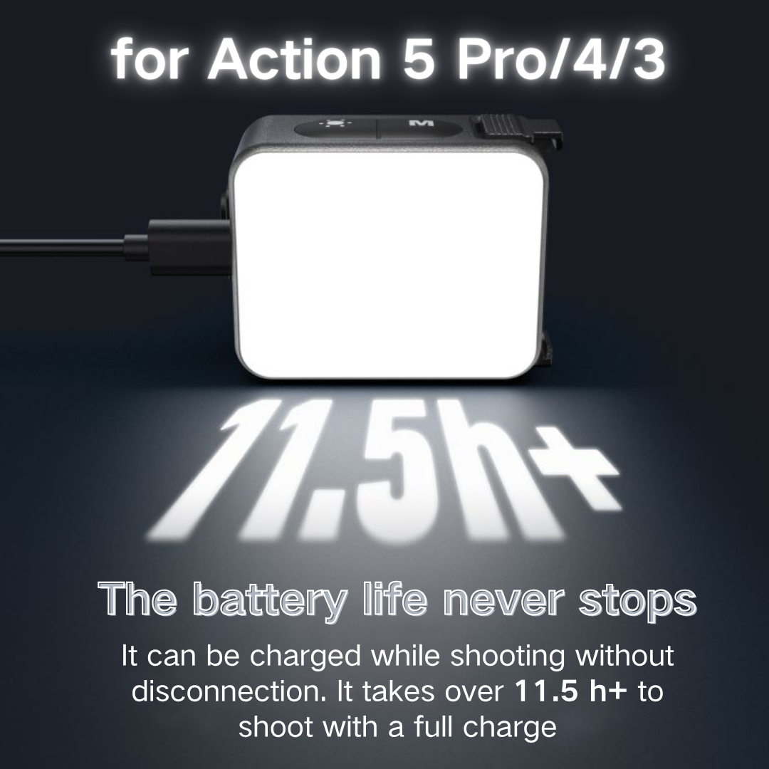 TELESIN 磁気補助光 DJI アクション 5pro/4 - Photography Lighting Kit Portable のレビューと価格