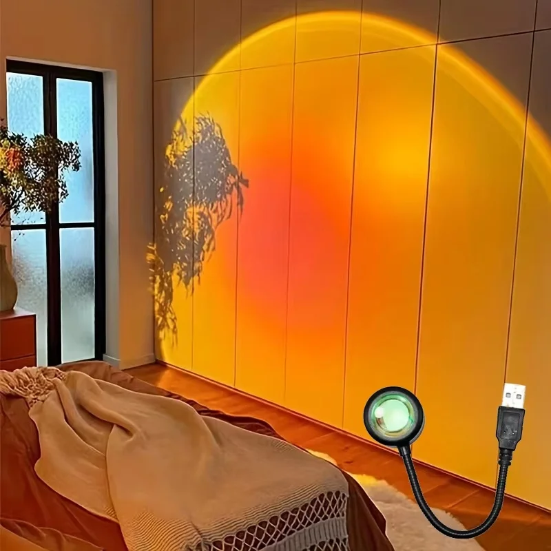 ミニ USB ED サンセットランプ常夜灯 USB プロジェ - Photography Lighting Wall のレビューと価格