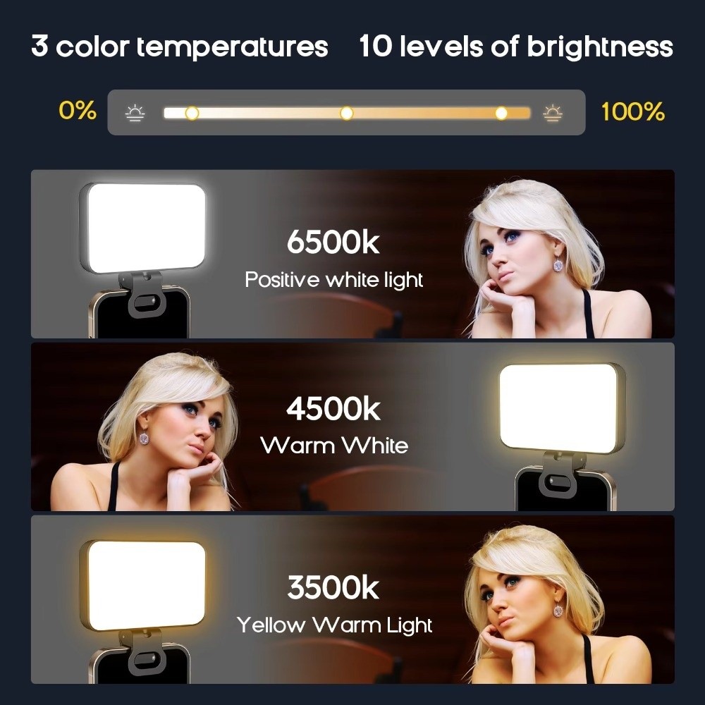 800/1000mAh LEDセルフィーライト 3モード U - Photography Lighting With Flash のレビューと価格